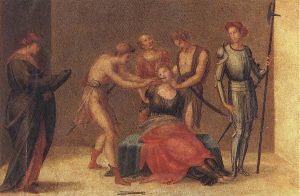 Francesco Granacci The Martyrdom of St.Apollonia France oil painting art